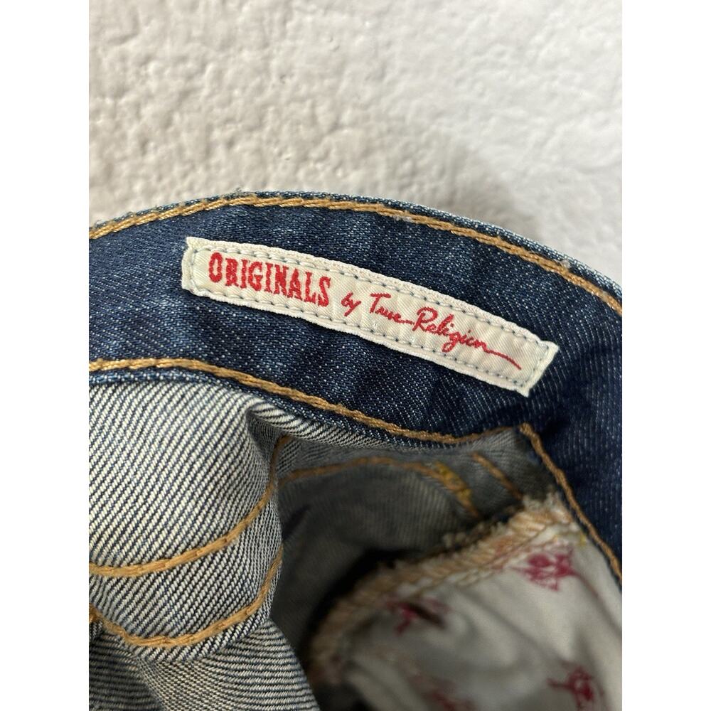 True Religion Jeans‎ Size 24 Denim Brianna Cotton Blue Low Rise Distressed - Picture 15 of 16